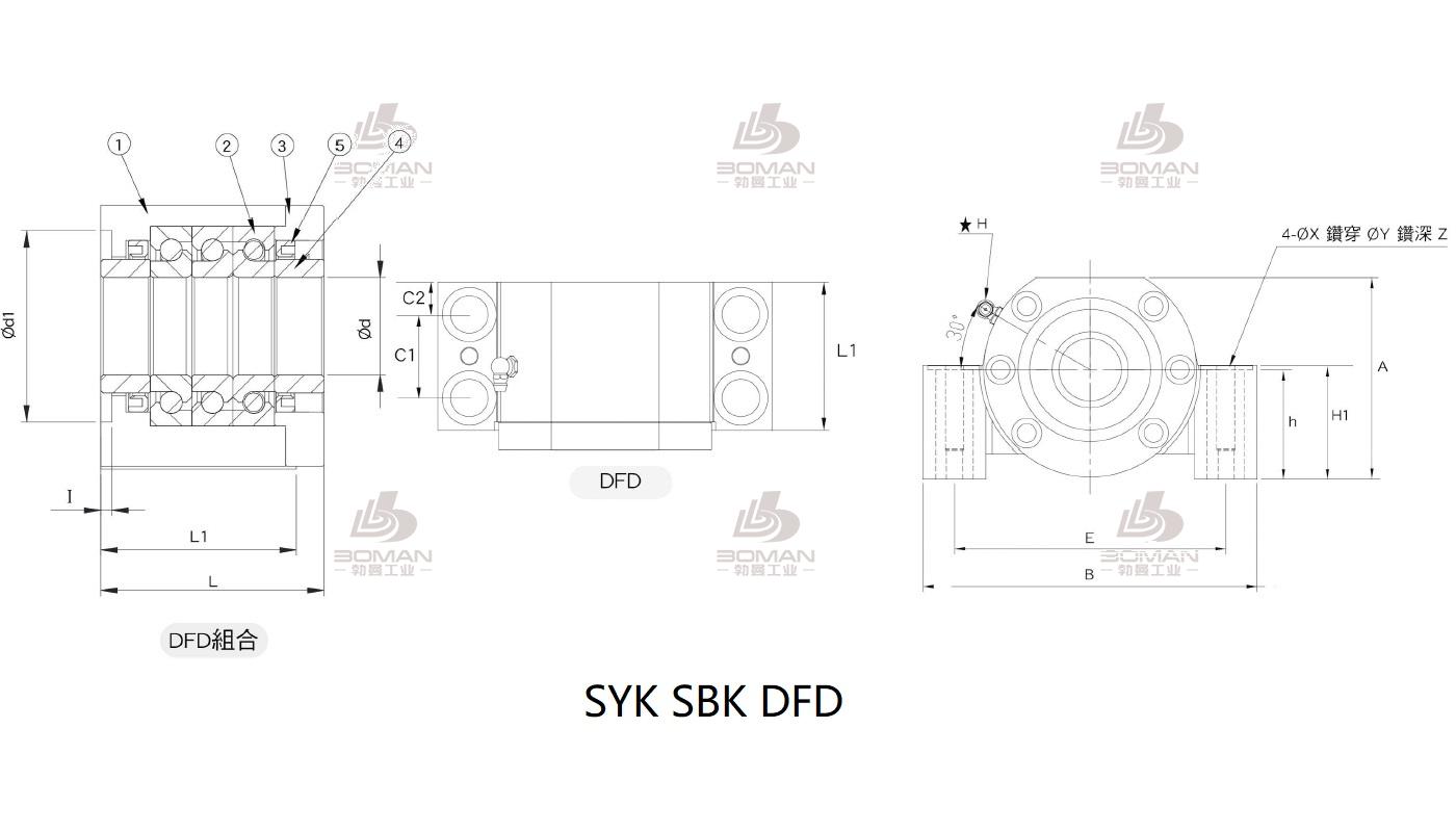 SYK EF12 syk品牌丝杆支撑座生产厂家